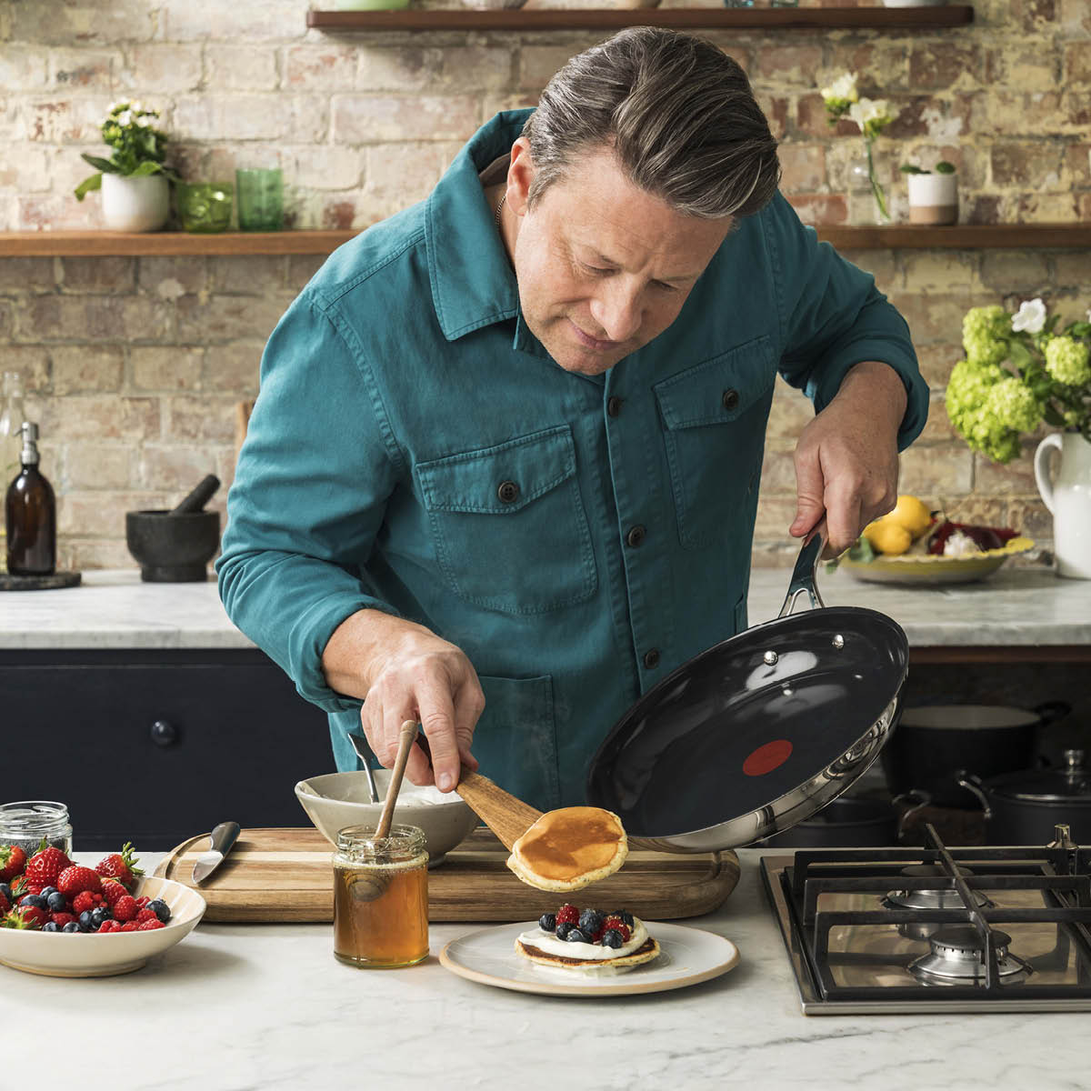 Jamie Oliver Smart Cook SS stekepanne 24 cm keramisk