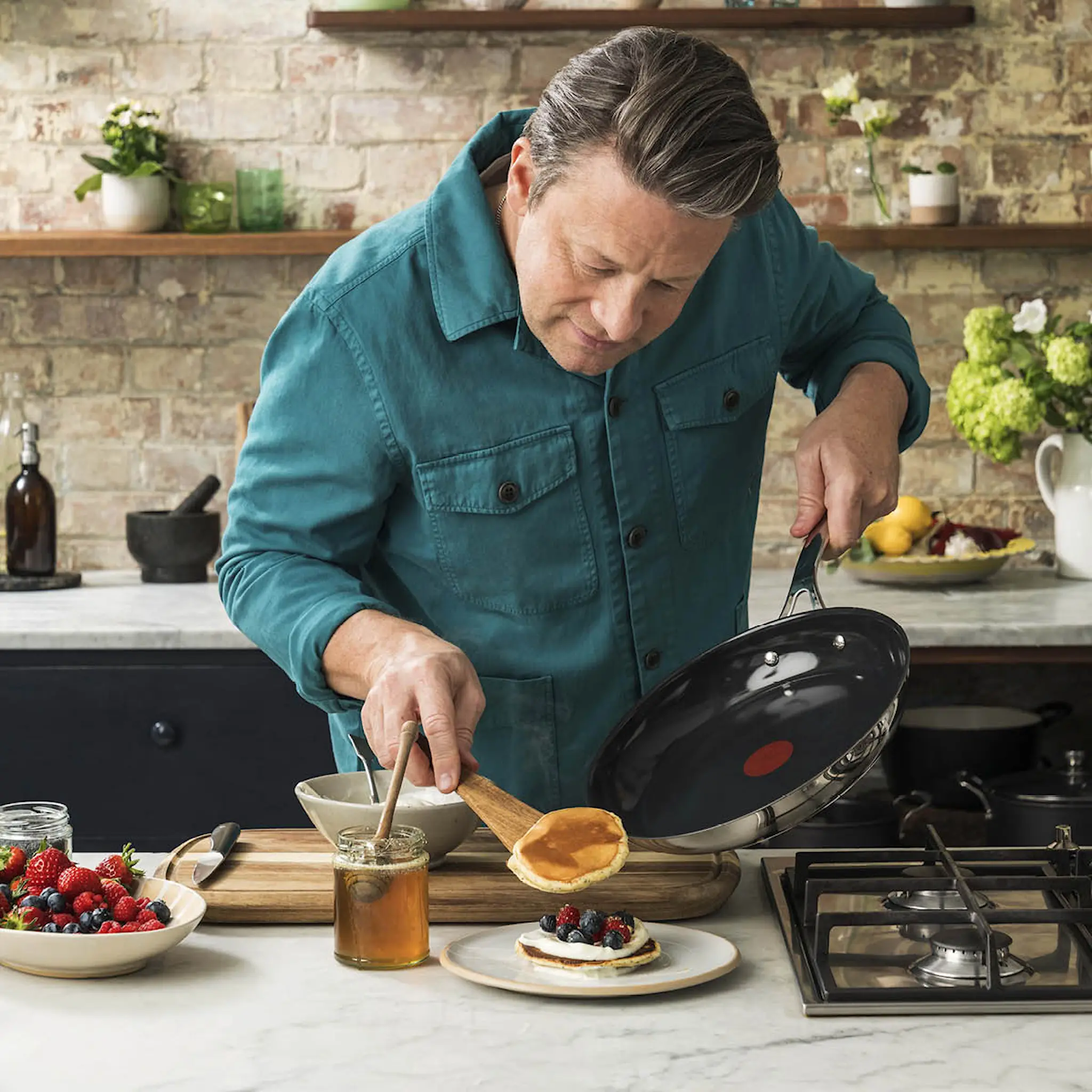 Jamie Oliver Smart Cook SS stekepanne 24 cm keramisk