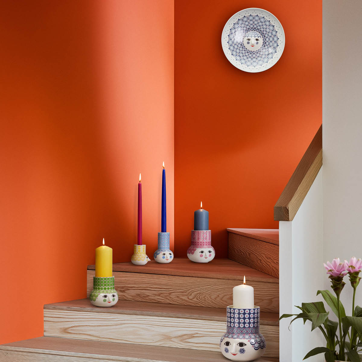 Bjørn Wiinblad Olga fat 33 cm blå