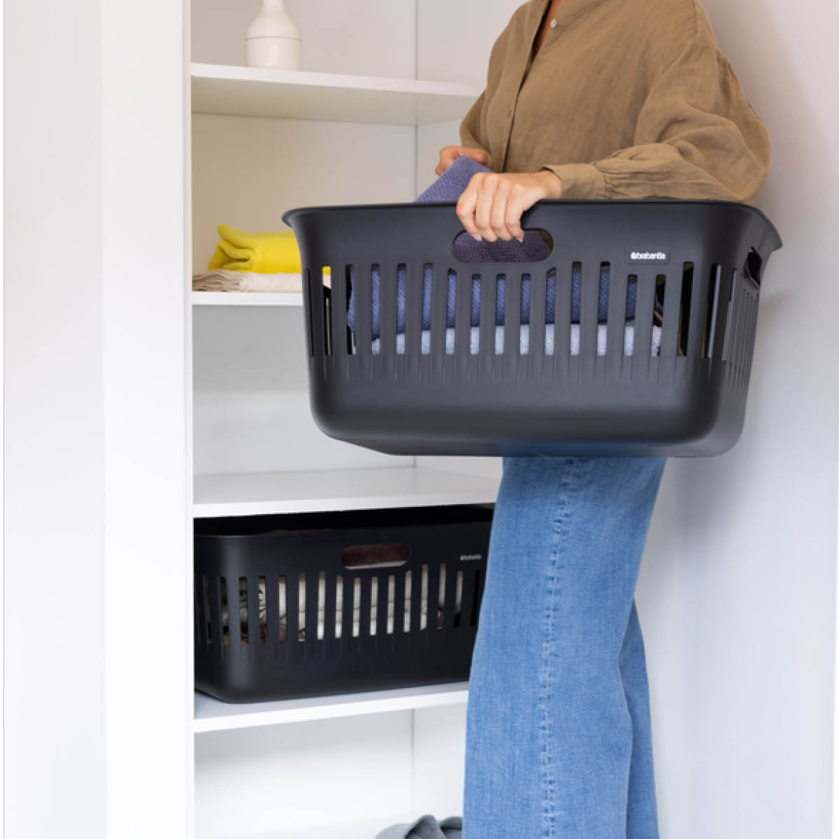 Brabantia Collect-It tvättkorg 40 L svart