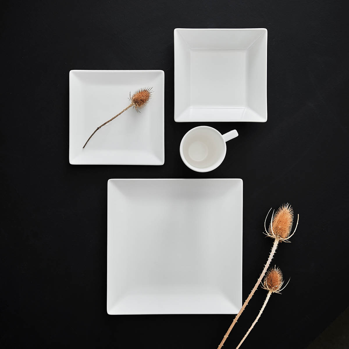 Aida Quadro Lautanen 18x18 cm Valkoinen