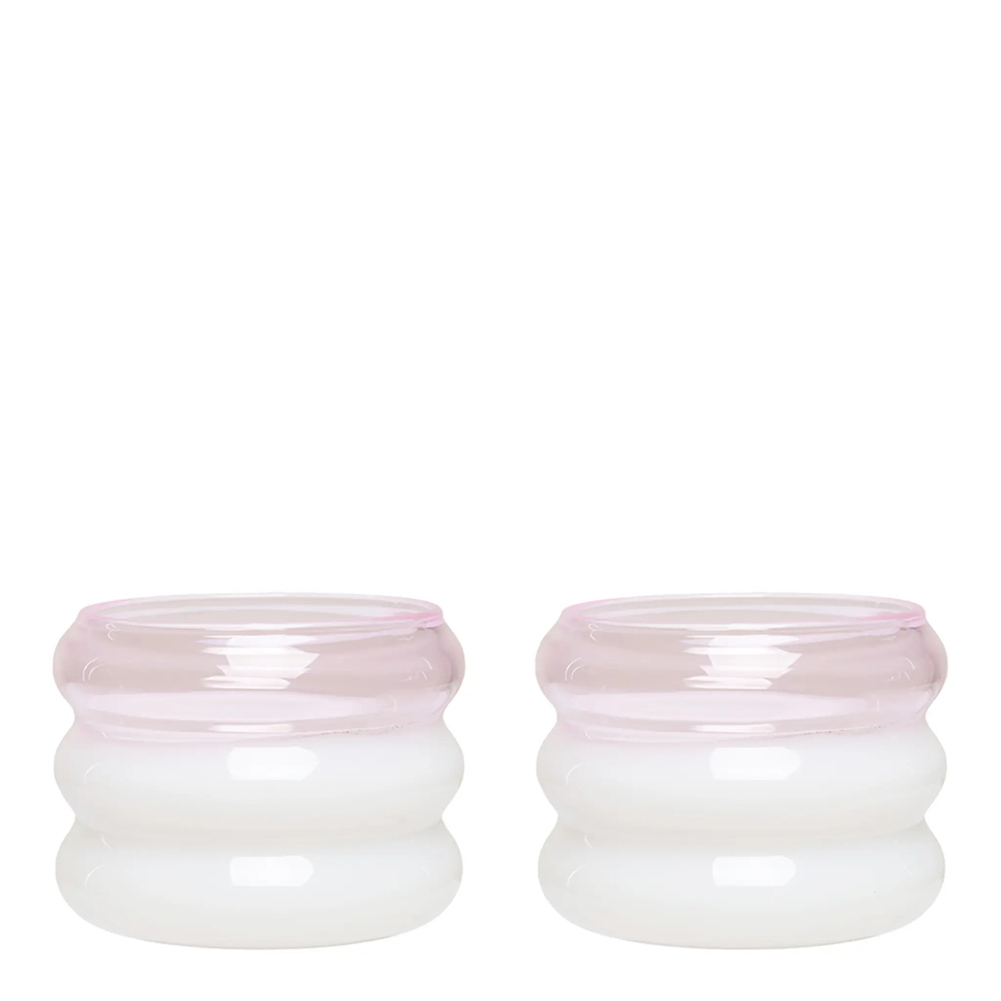 Design Letters Bubble ljuslykta 2-pack 5,6 cm Milky white/Pink