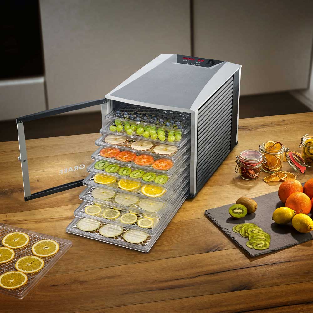 Graef Svamptork / Frukttork 10 brickor 35 cm Svart/Stål