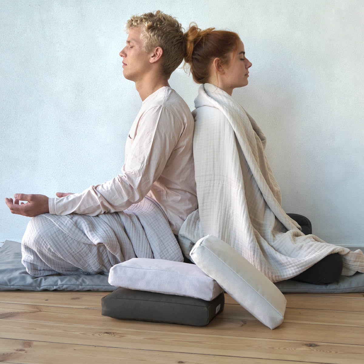 The Organic Company Yoga- och meditationskudde 30x2x20 cm dark green