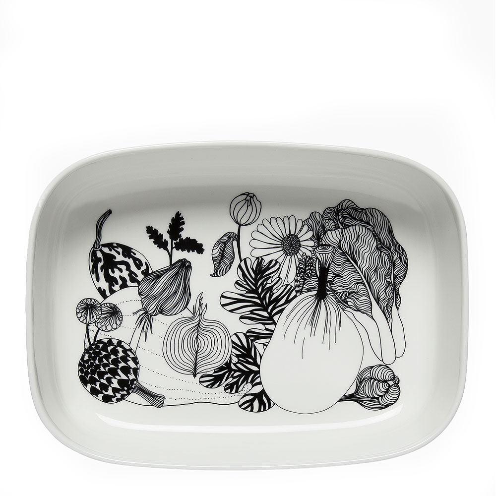 Marimekko - Oiva / Siirtolapuutarha Tarjoiluastia 20,5x28 cm