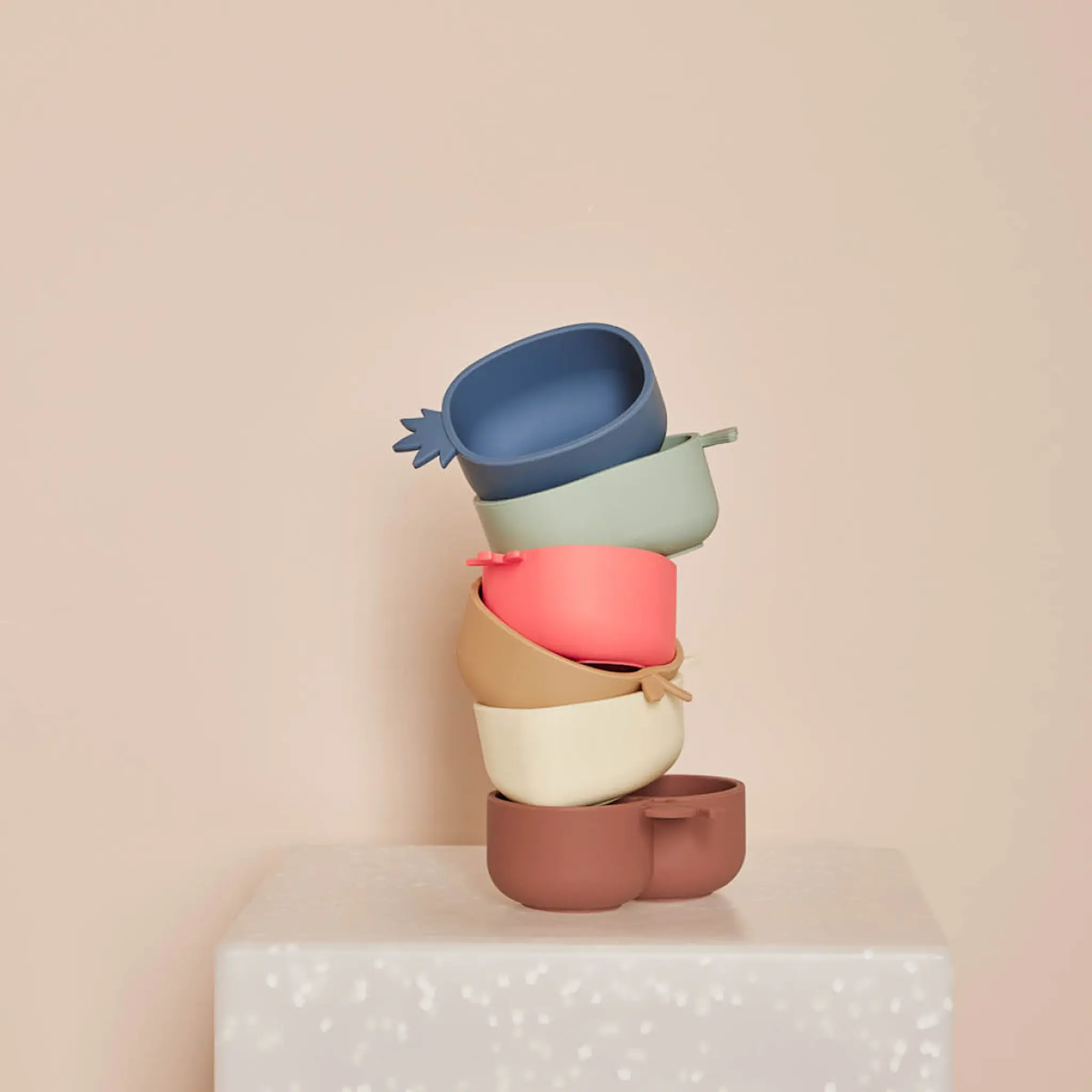 OYOY Lemon & Pære snackbolle 19x13 cm Yellow Green