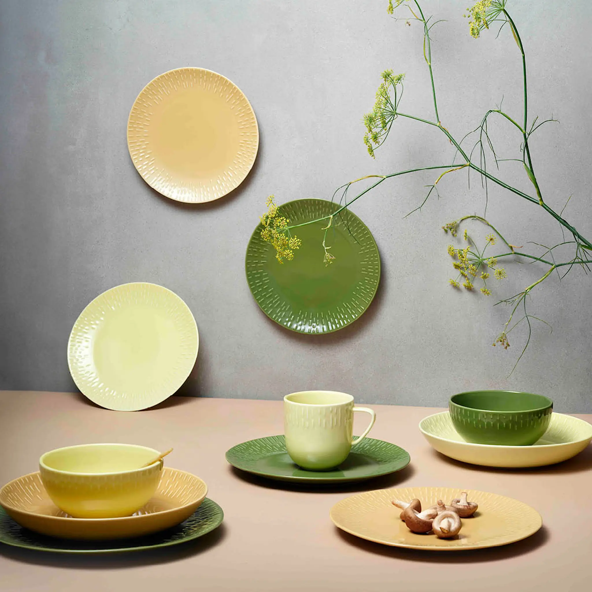 Aida - Life in colour Confetti Lautanen 21 cm Mustard