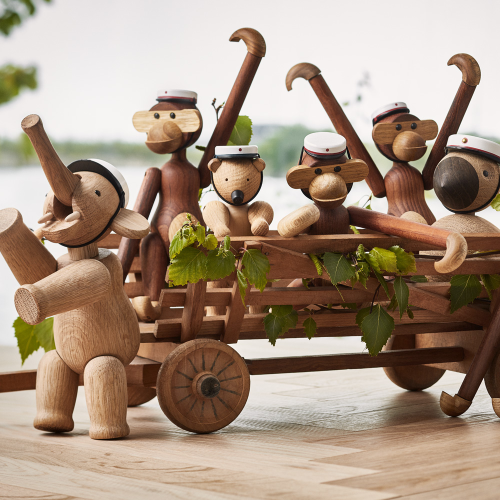 Kay Bojesen Denmark Studentmössa till Apa 20 cm Blå