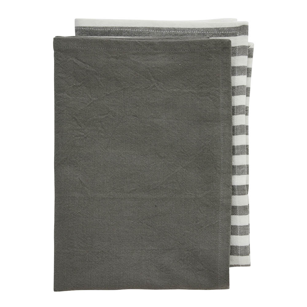 Lene Bjerre Estrille Keittiöpyyhe 70 cm 2 kpl Harmaa