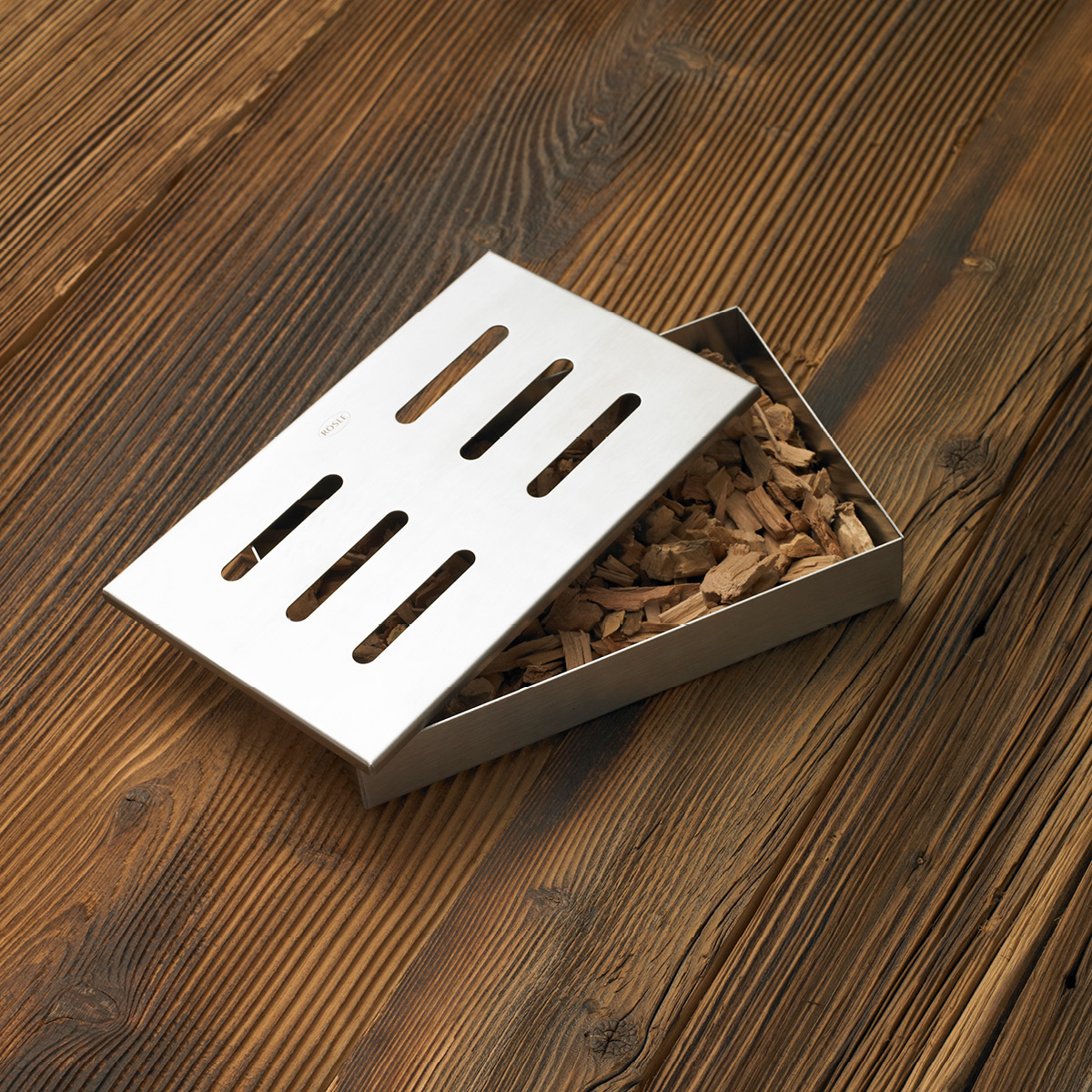 Rösle Röklåda med lock 21,5x13,5 cm Stål