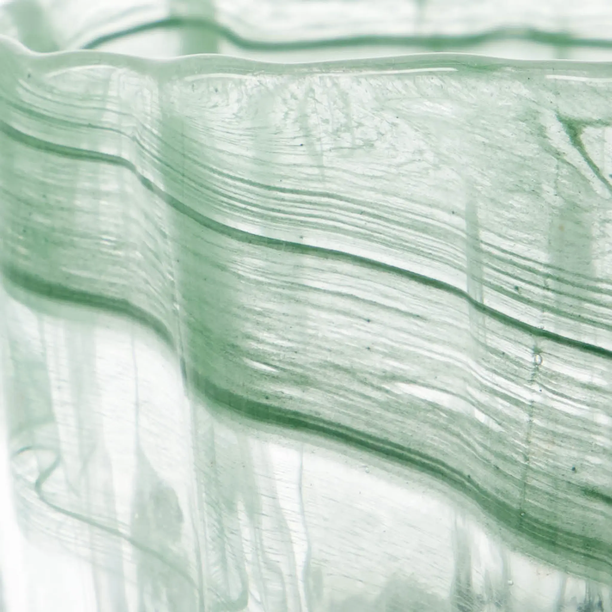 House Doctor Curl Kynttilälyhty 10x11,5 cm 2 kpl Vihreä