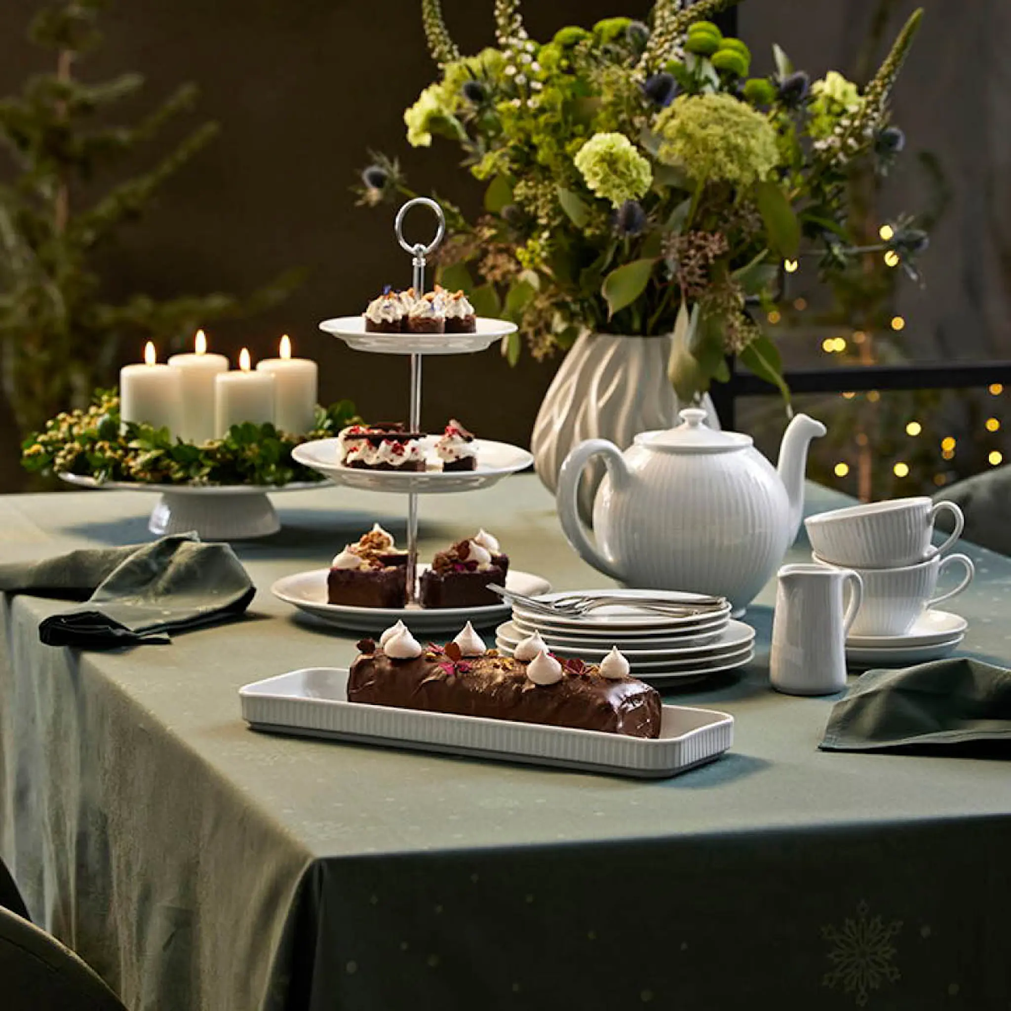 Pillivuyt Plissé kanne 13 cl hvit