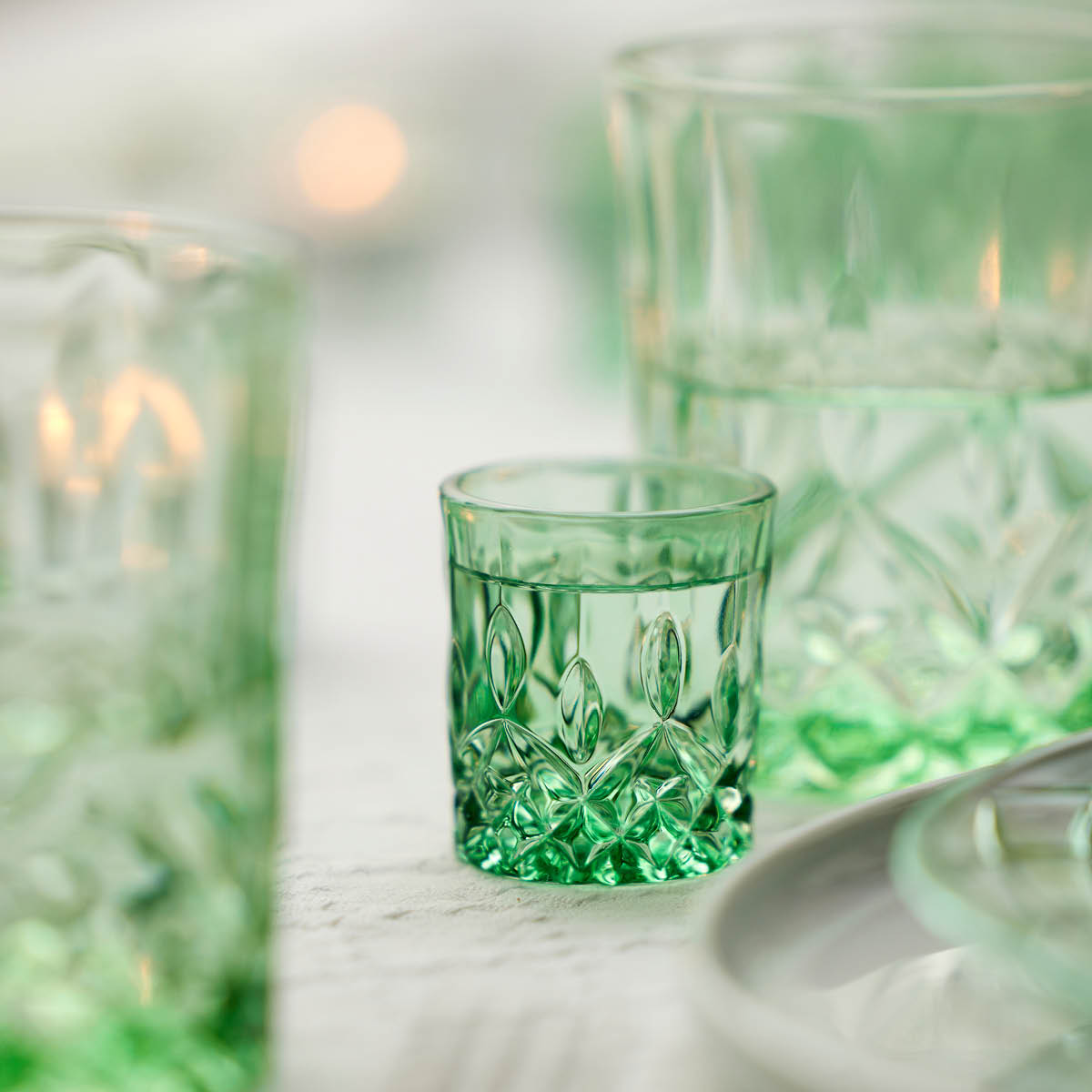 Lyngby Glas Sorrento Shottilasi 4 cl 4 kpl Vihreä