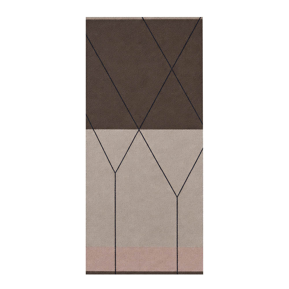 Mette Ditmer Linea golvmatta 150x70 cm brun