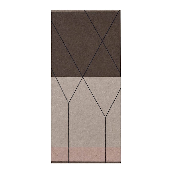 Linea golvmatta 150x70 cm brun