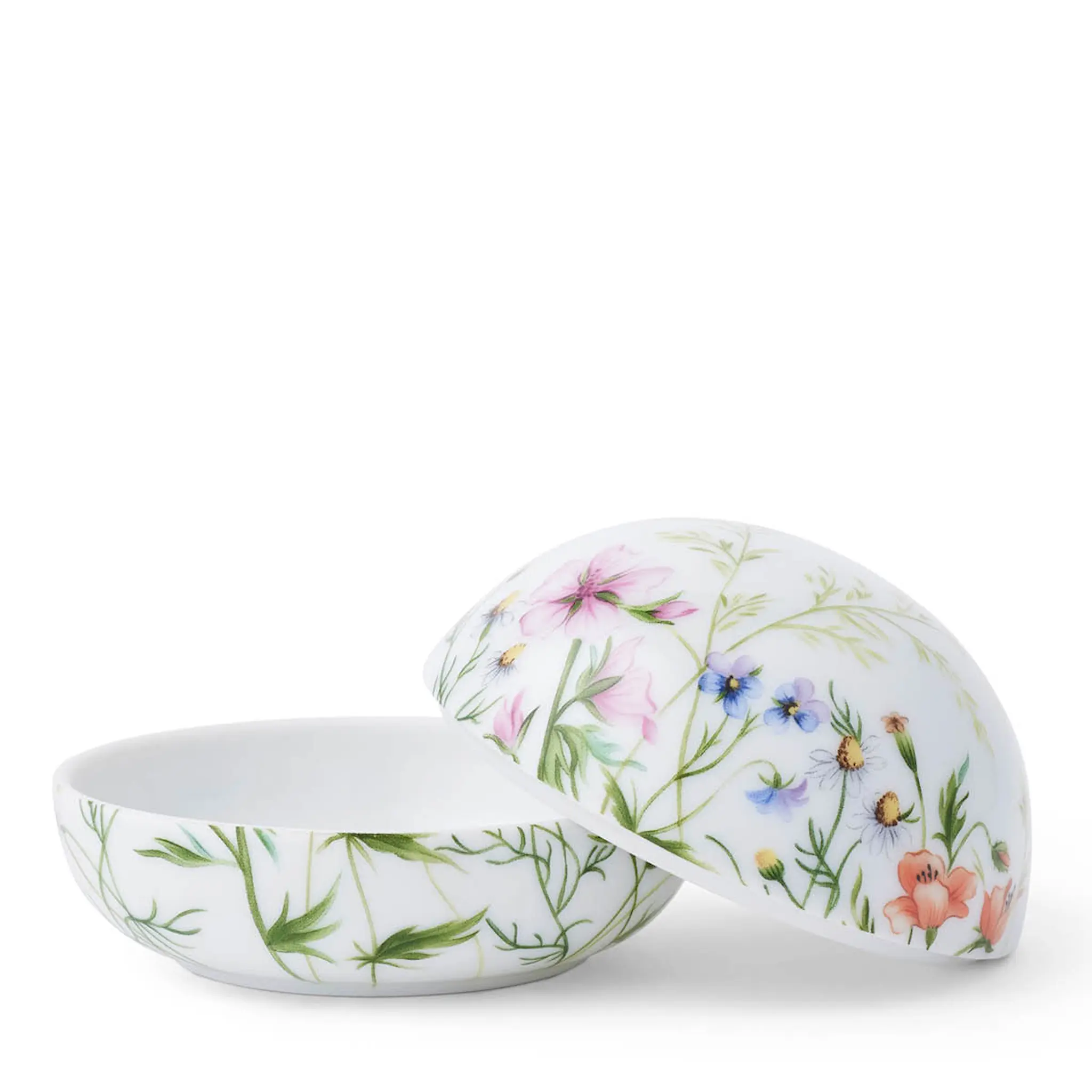 Royal Copenhagen Vårkollektion Bonbonniere 2026 10 cm ängsblommor