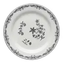Ostindia  Tallrik flat 21 cm svart