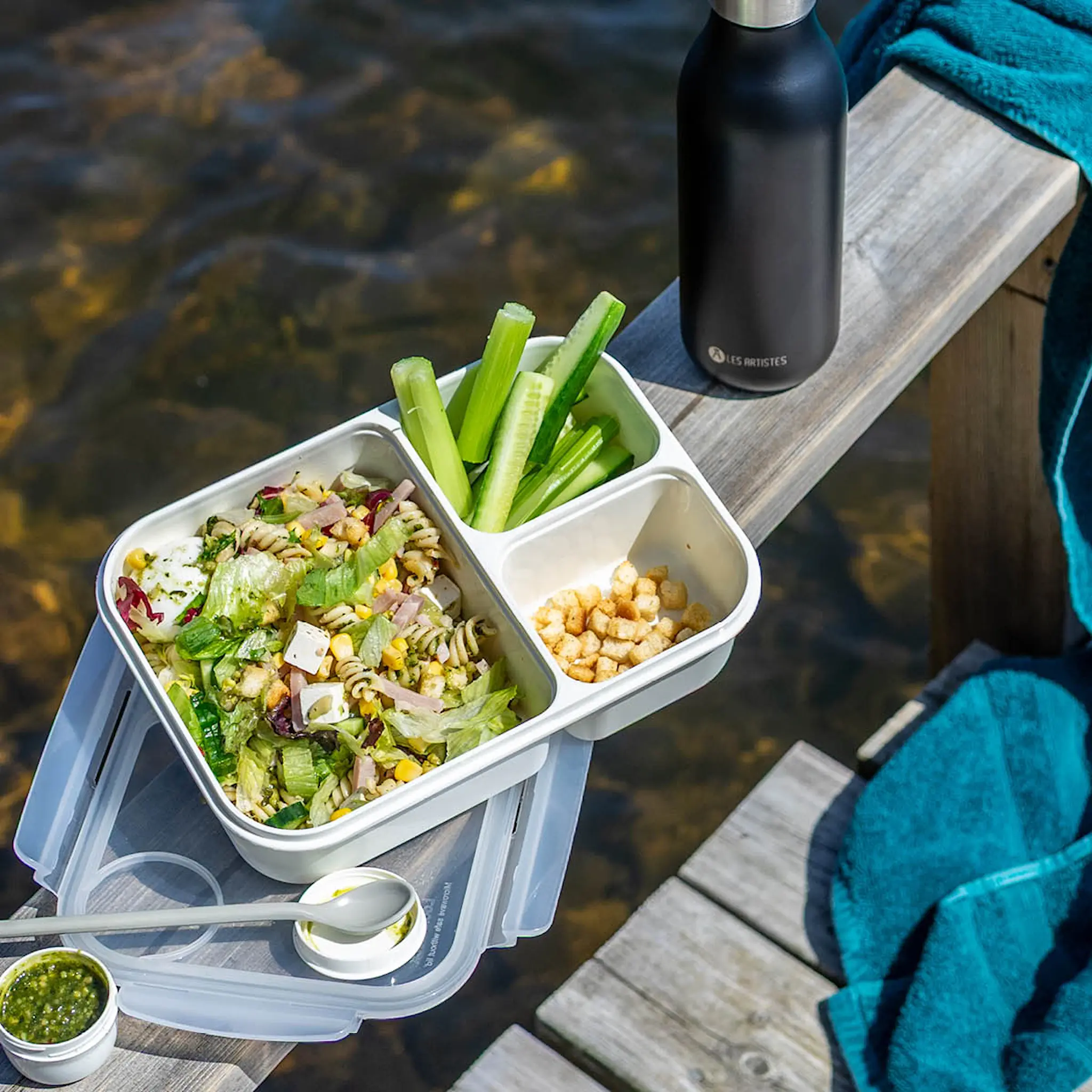 Modern House Smart box lunsjboks 1,5L hvit/klar hover