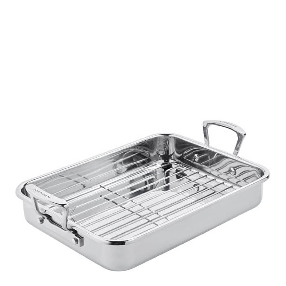 Scanpan Impact Långpanna m/galler 42,5x26 cm induktion