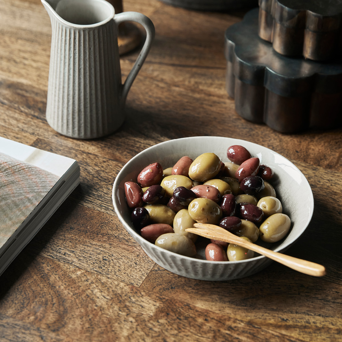 House Doctor Pleat Kulho 17,5 cm Harmaa/Ruskea