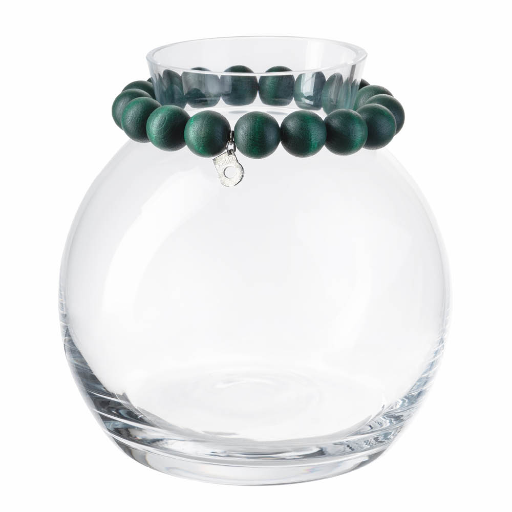 Aarikka Porla glasvas liten 16 cm grön