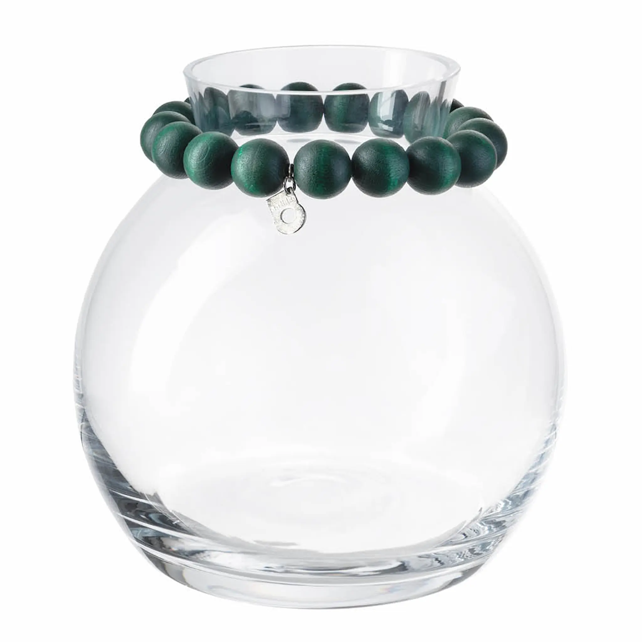 Aarikka Porla glasvas liten 16 cm grön