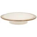 Tårtfat på fot 30x5,5 cm Gräddvit