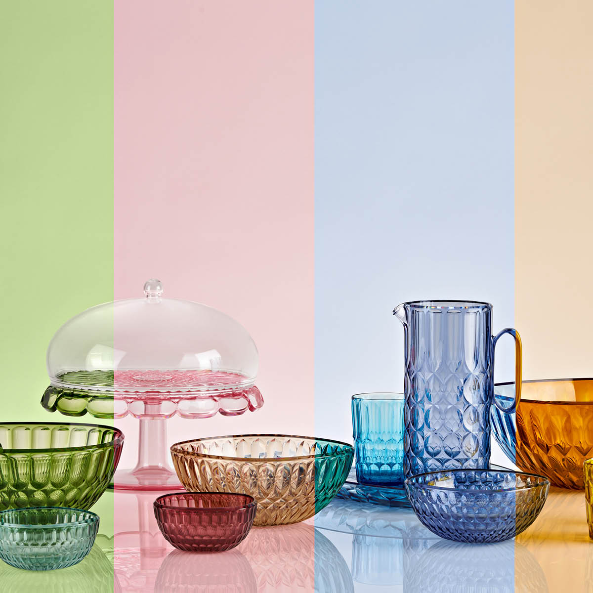 Guzzini Vanity bolle 12 cm 6 stk bioplast multi