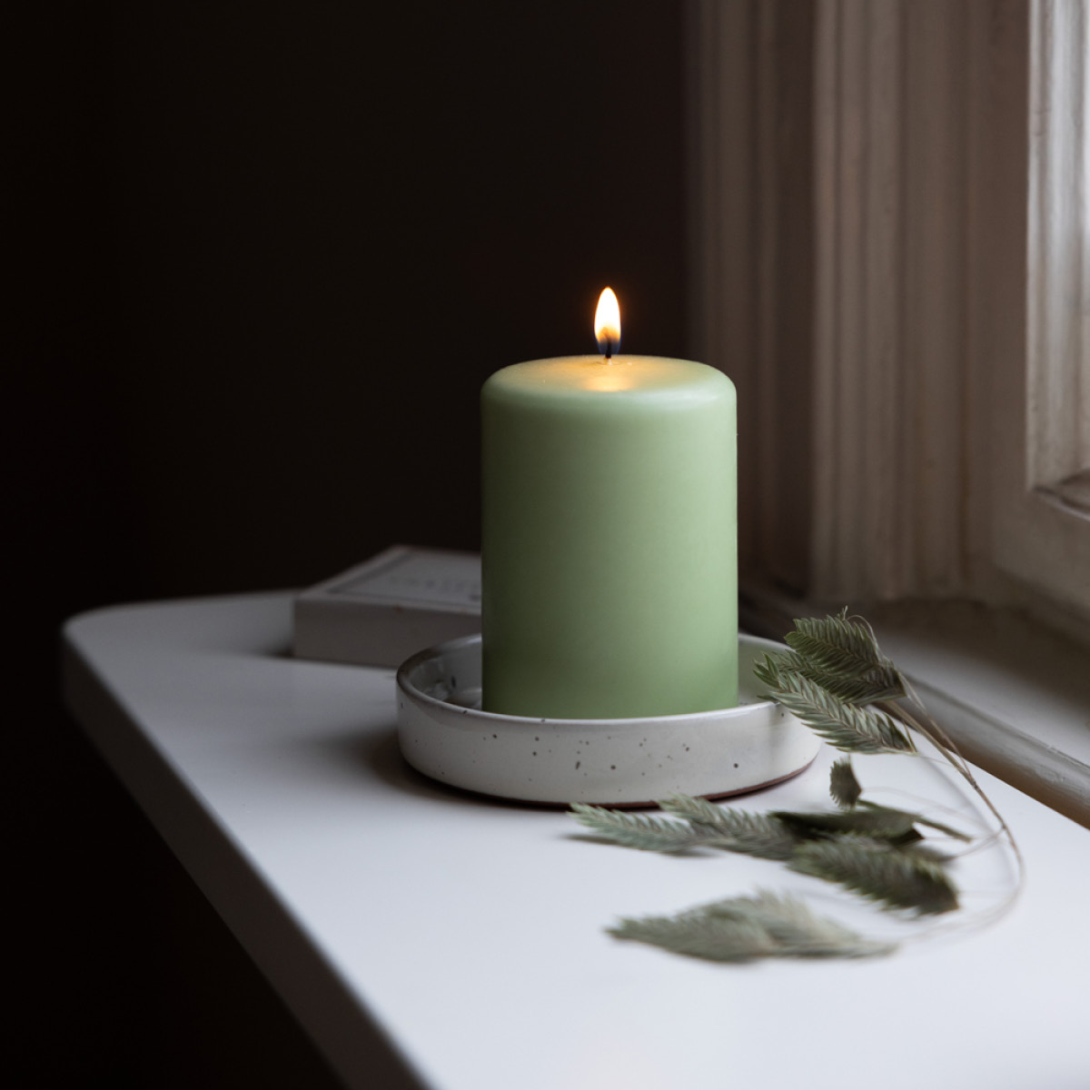 Liljeholmens Pöytäkynttilä steariini 6,8x10 cm Pistage