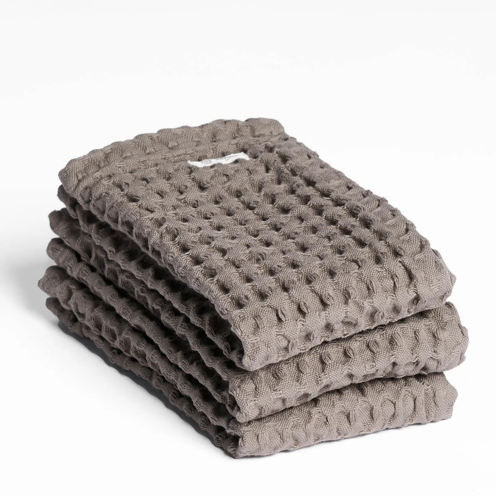 The Organic Company Big Waffle tvättlapp 25x40 cm 3-pack clay