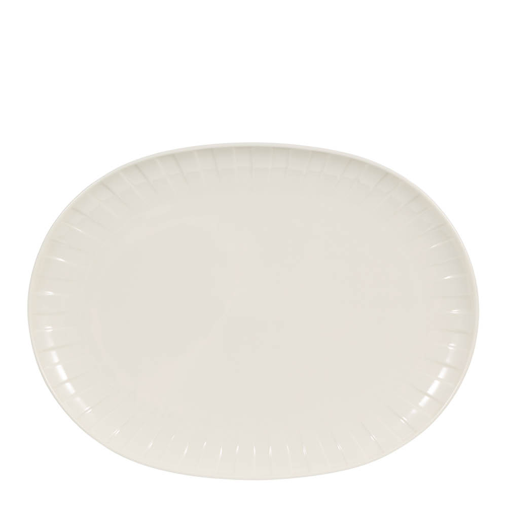 Stiernholm Senja serveringsfat oval 27x36 cm vit