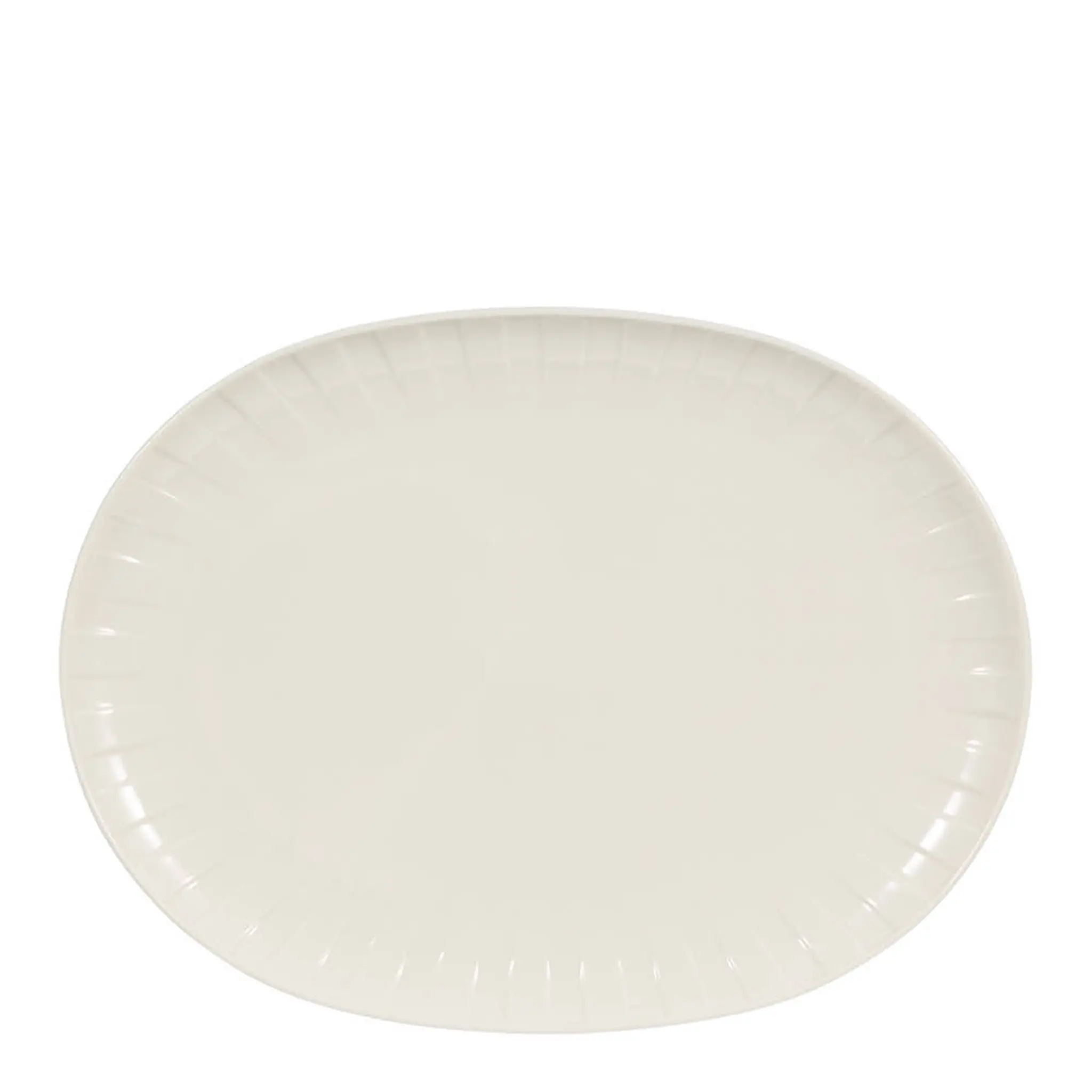 Stiernholm Senja serveringsfat oval 27x36 cm vit