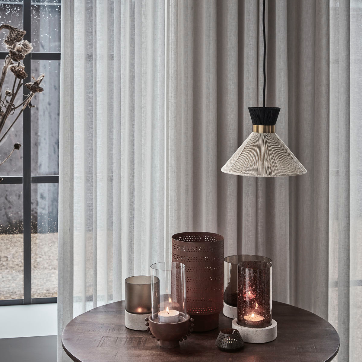 House Doctor Cord Valaisin 20 cm Musta