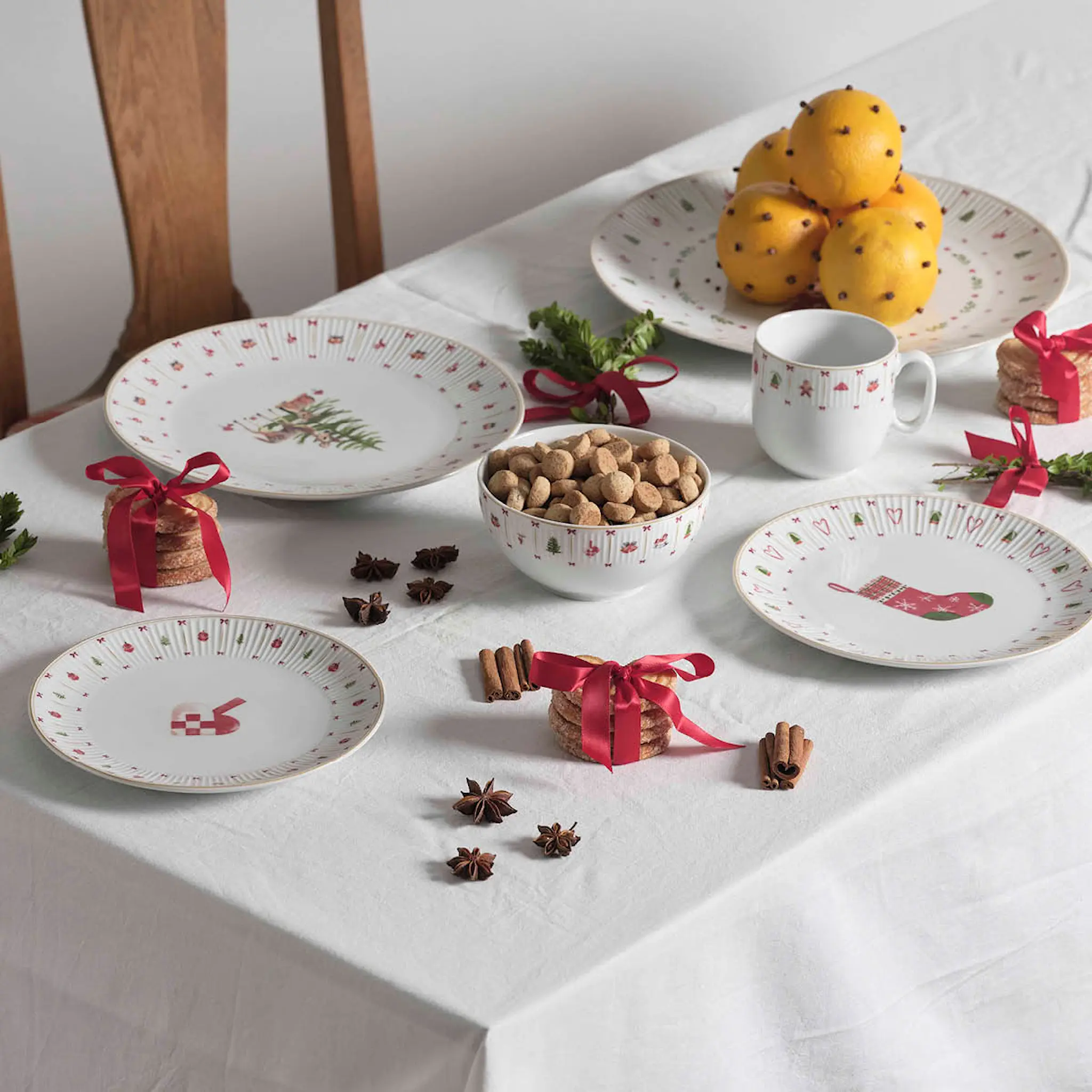 Aida Occasions Cozy Christmas muki 35 cl 2 kpl valkoinen