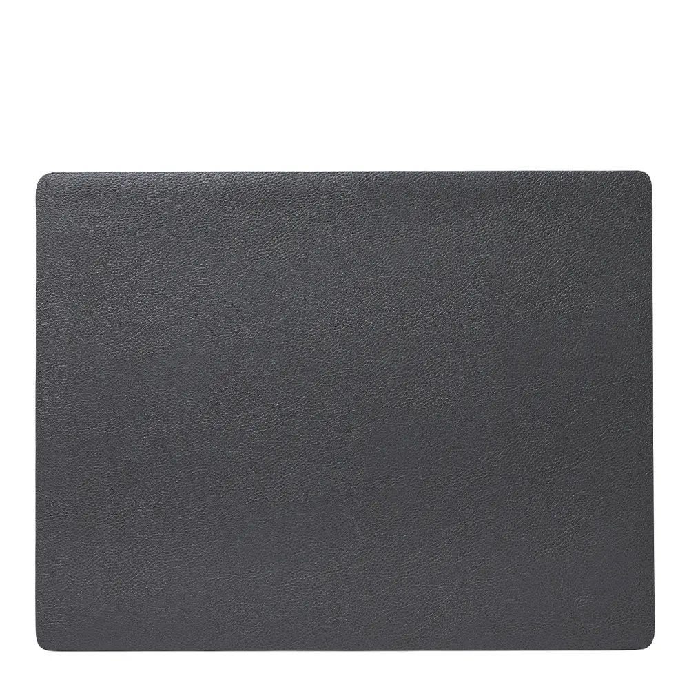 Leather Serene Square bordbrikke L 35x44 cm anthracite
