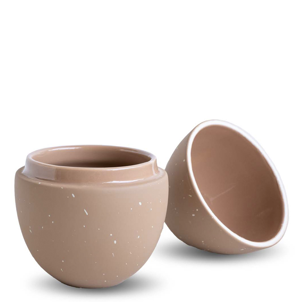 Cooee Bonbonniere Påskägg 14 cm Café au Lait/Shell