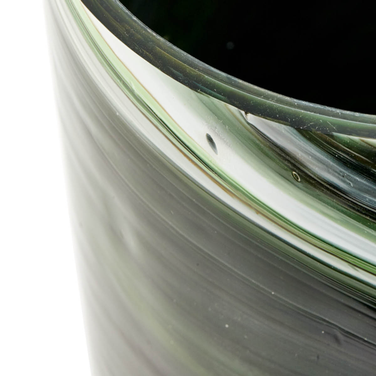 Pols Potten Marbled vas i marmorerat glas M 30 cm mörkgrön