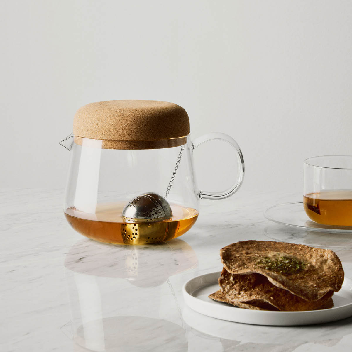 Kosta Boda Viva tekanna med korklock 1,2 L