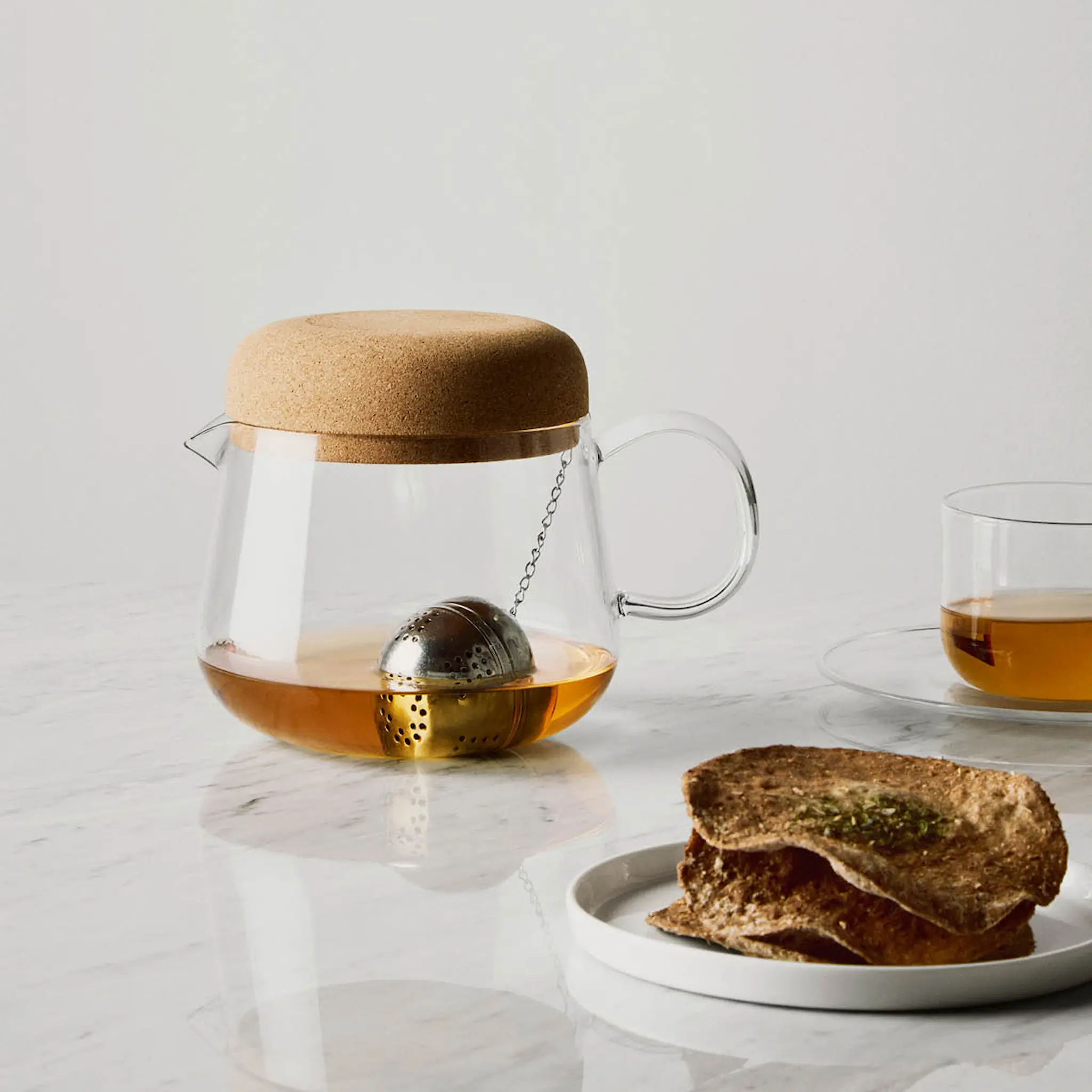 Kosta Boda Viva tekanna med korklock 1,2 L