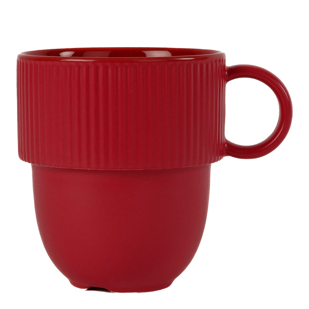 Sagaform Inka kopp med öra 27 cl vinröd panatone