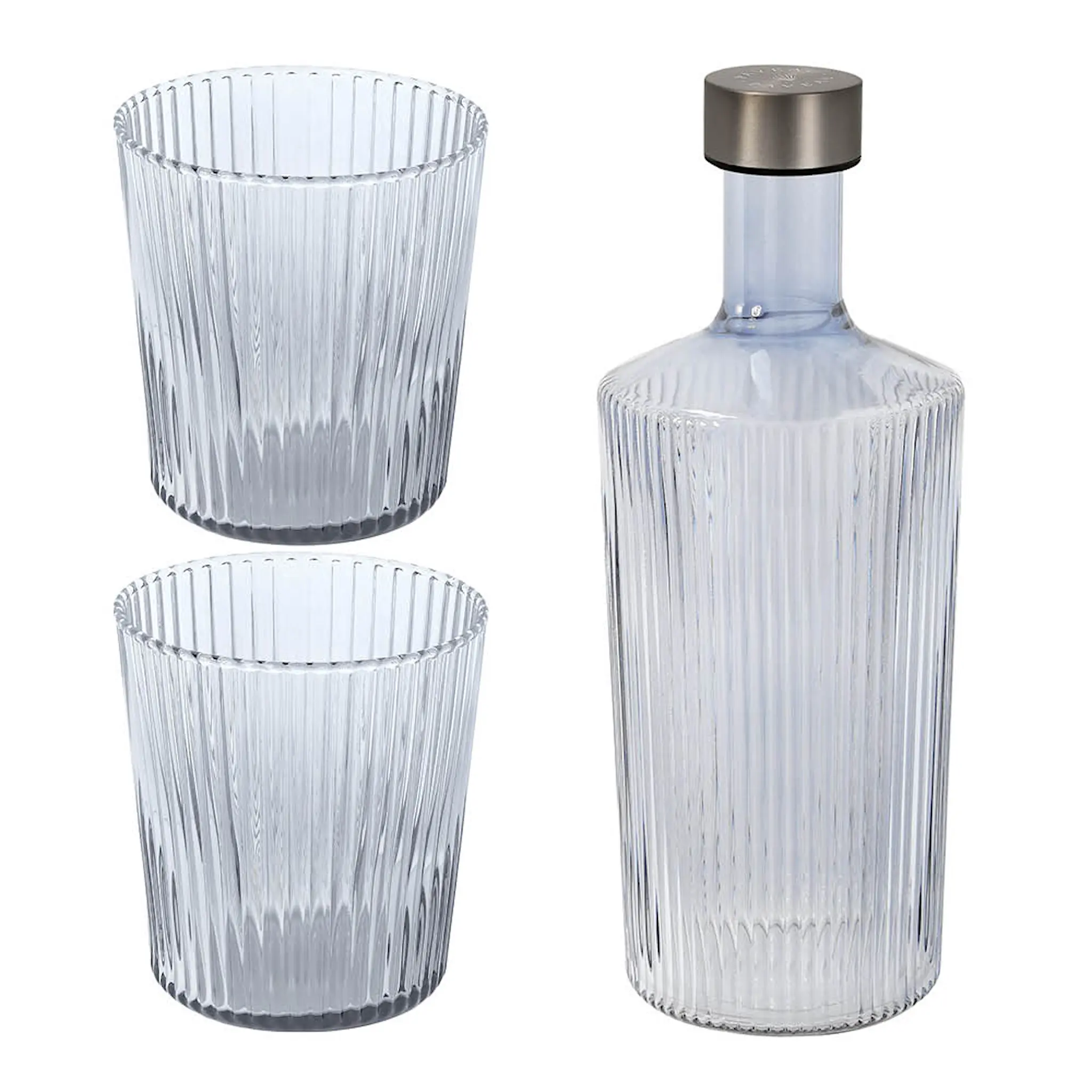 Paveau Ribbed Elegance gåvoset Twilight 3 delar blå