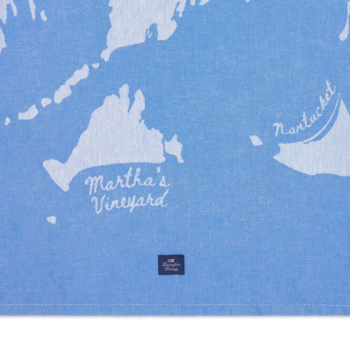 Lexington Kökshandduk 70x50 cm "Cape Cod" vit/blå