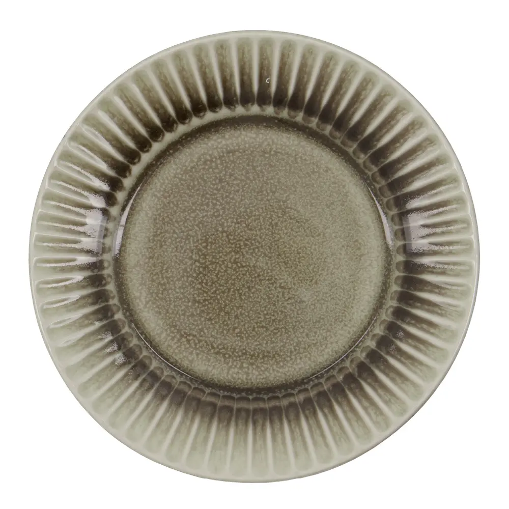 Pleat Lautanen 16 cm Harmaa/Ruskea