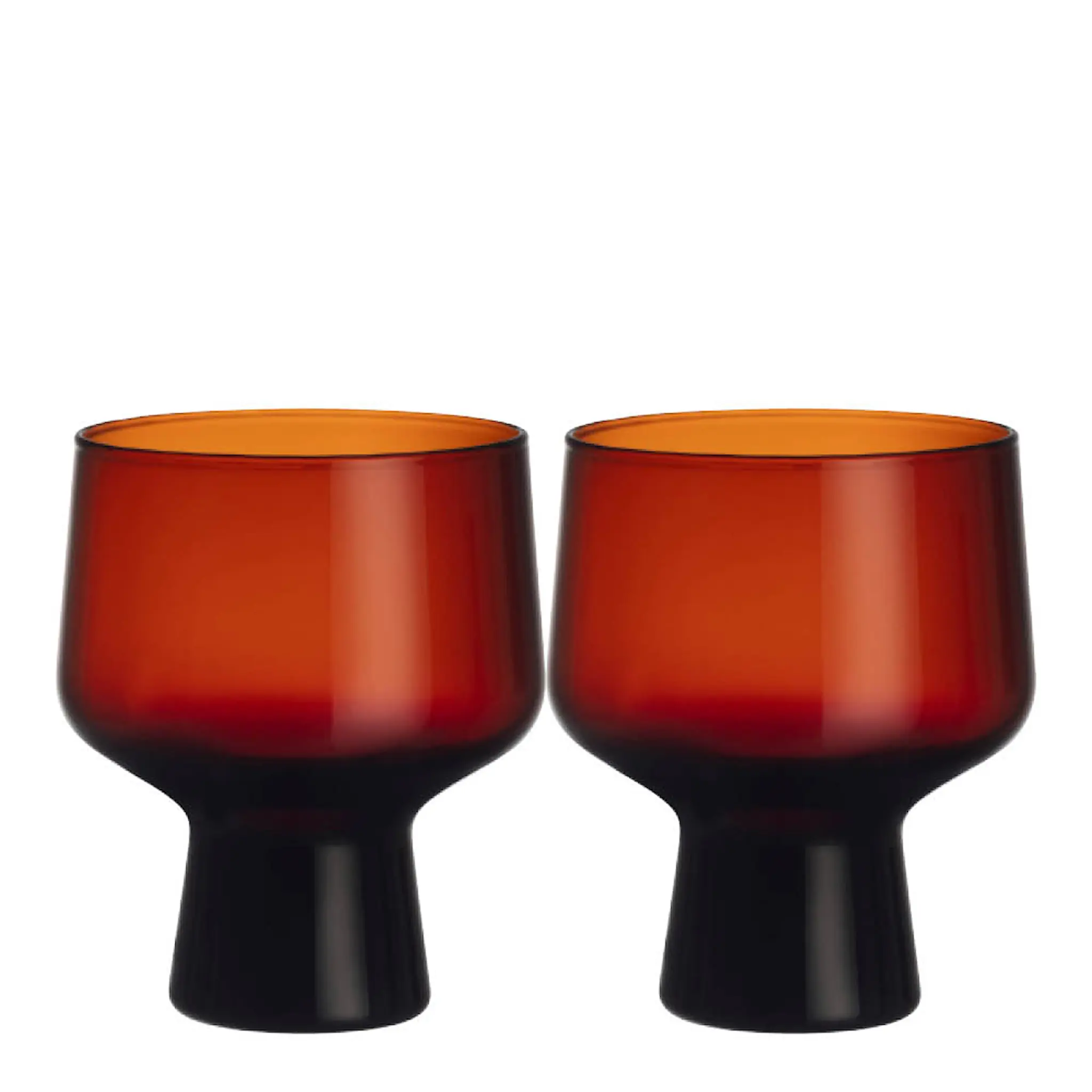 iittala Solare glas på fot 29 cl 2-pack koppar