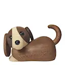 Jojo Valp träddekoration 5 cm mahogny