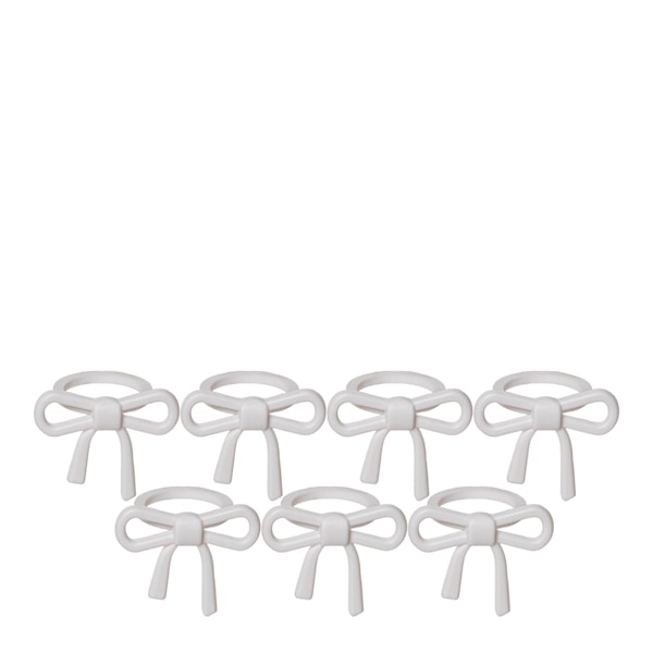 Ljusmanschett rosett 7-pack vit