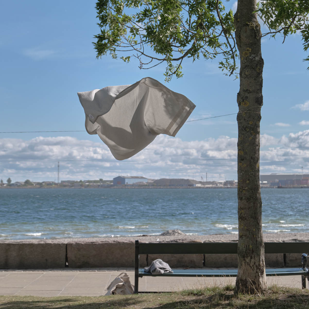 The Organic Company Wellness badelaken 165x110 cm evening grey