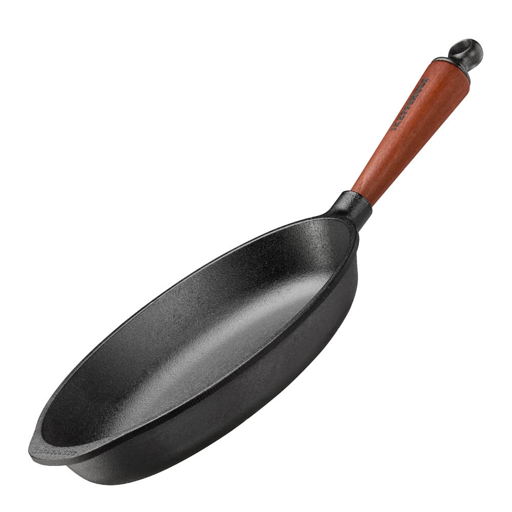 Skeppshult Traditional oval stekpanna 28x17 cm med trähandtag