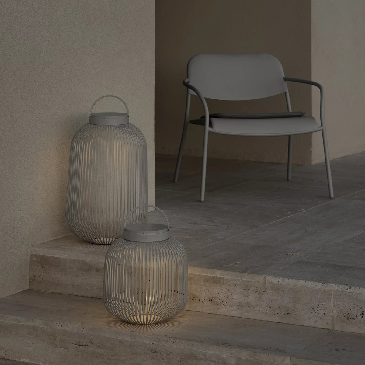 Blomus Lito LED Valaisin L 49 cm Granite Gray