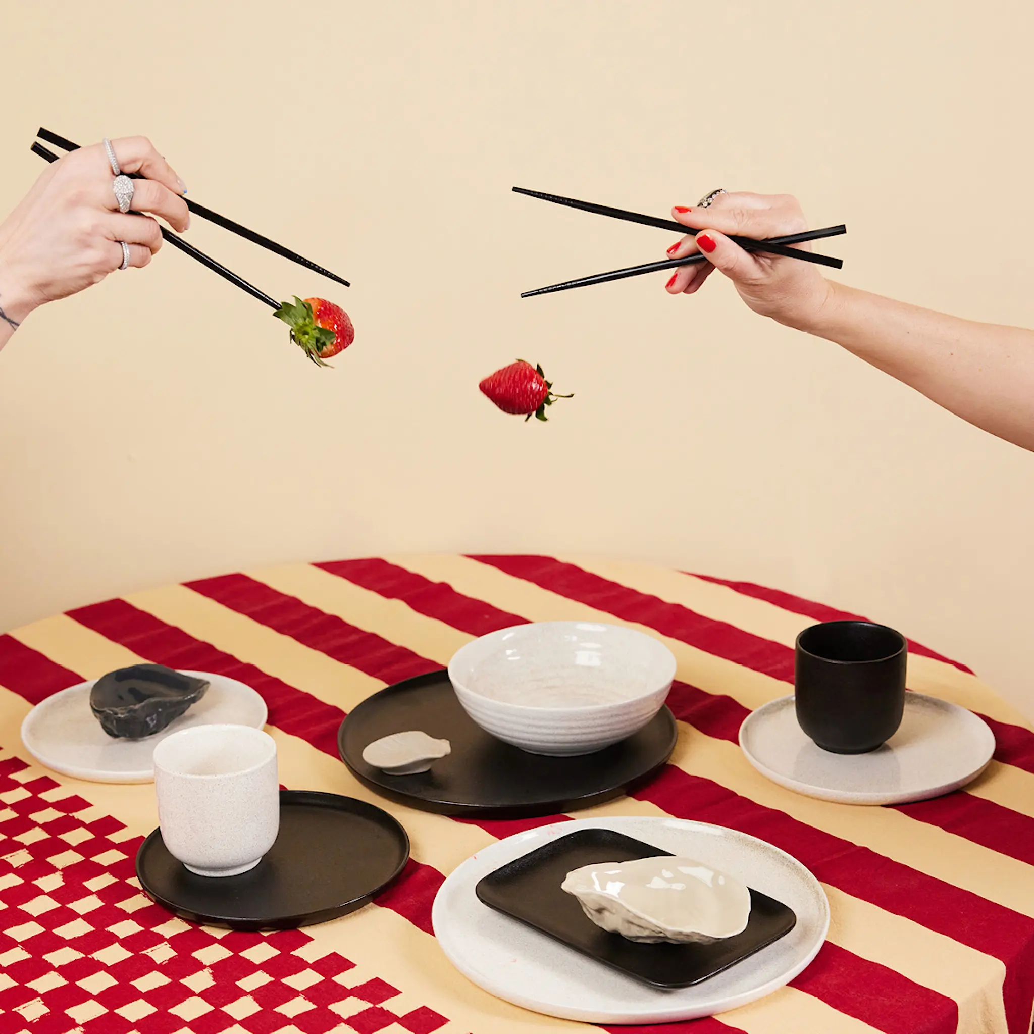 ByOn Fumiko ätpinnehållare 4-pack beige